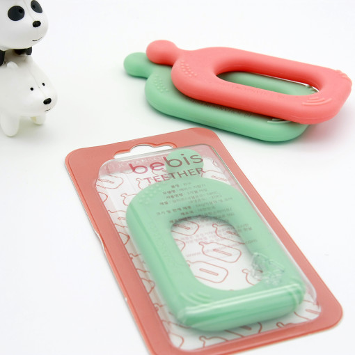 [JOHANSON Korea] Q-Z Bottle-Shaped Teething Toy (Teething Stick, Platinum Silicone), , large