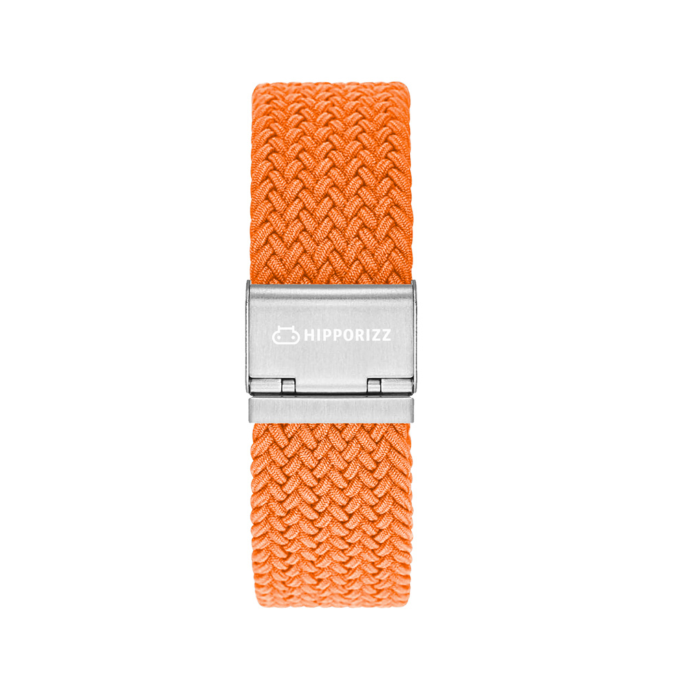 【HIPPORIZZ】Flexa 尼龍編織錶帶 Apple Watch (42/44/45/46/49mm) 琥珀橙, , large