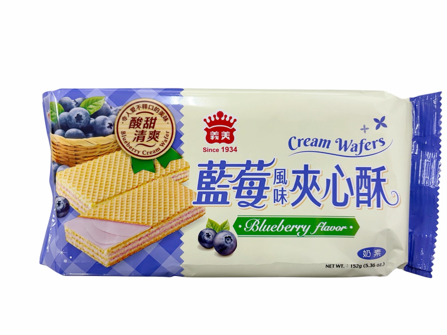 義美-藍莓夾心酥152克x1包, , large