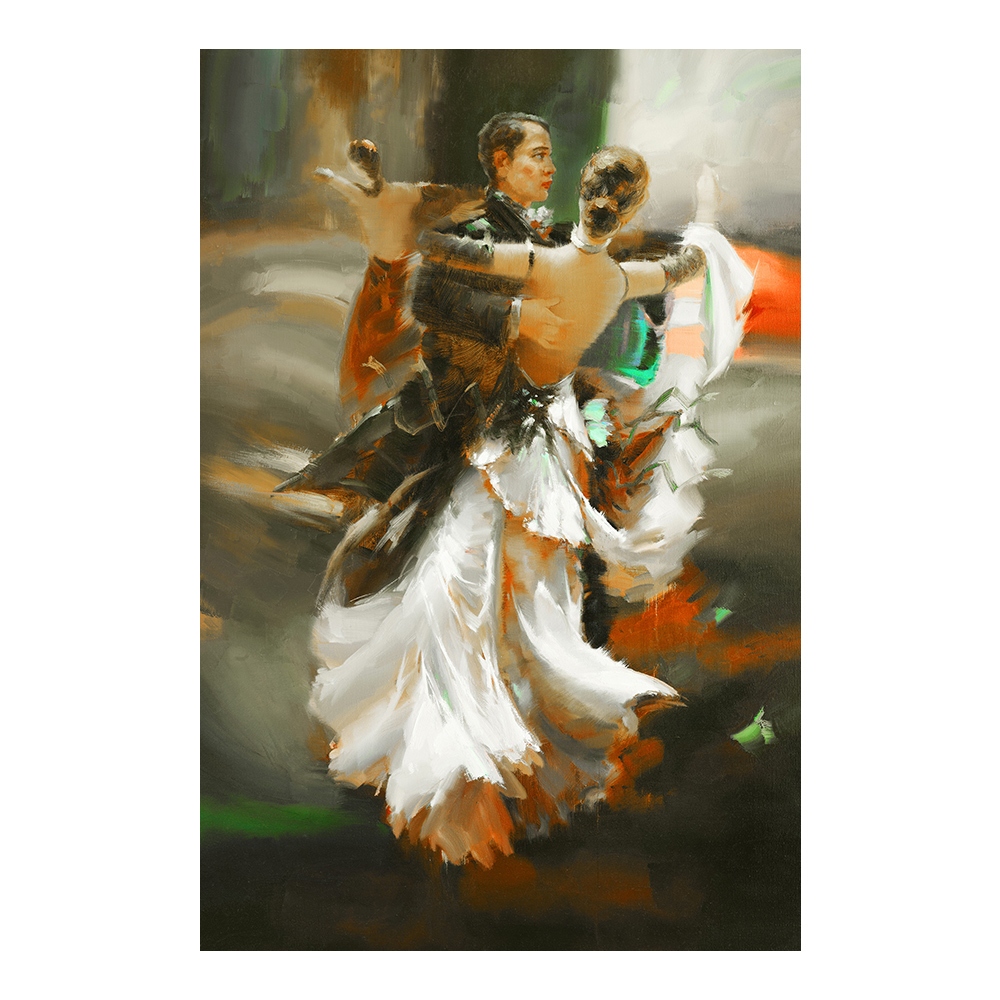 【御畫房】舞會 國家一級畫師手繪油畫60&times;90cm(VF-199), , large