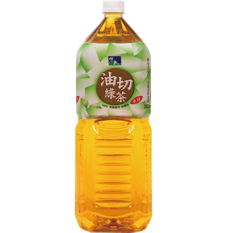 悅氏健茶到油切綠(無糖)  2000ml, , large