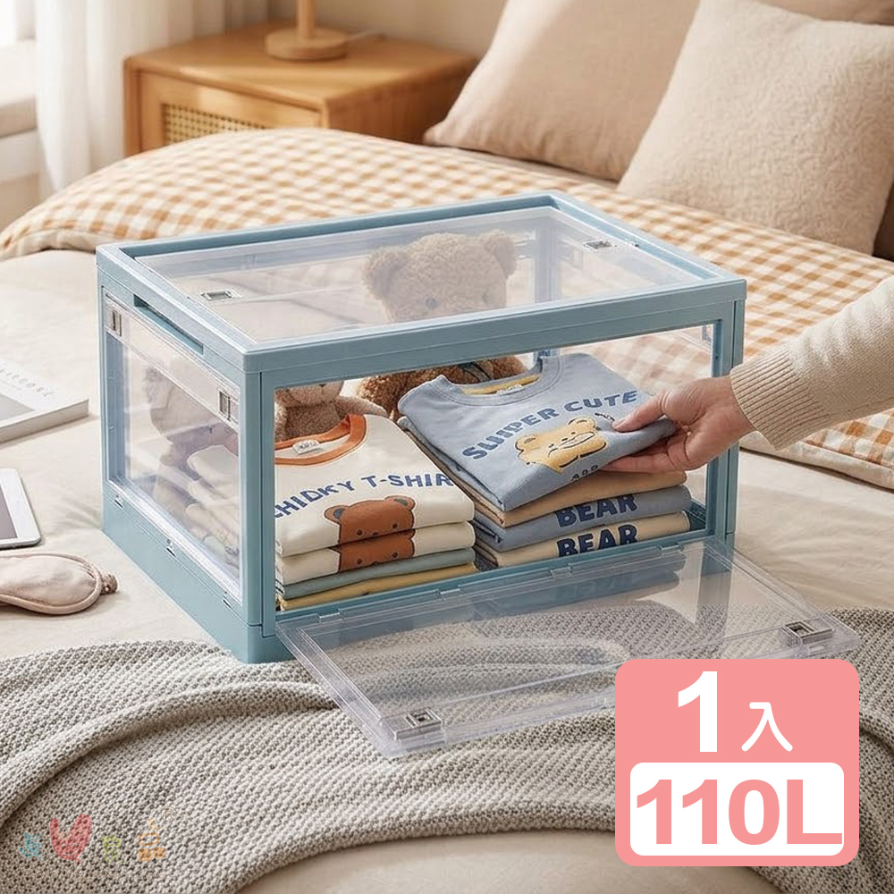【真心良品】KEYWAY聯府 經典五開式折疊收納箱110L- 1入, , large