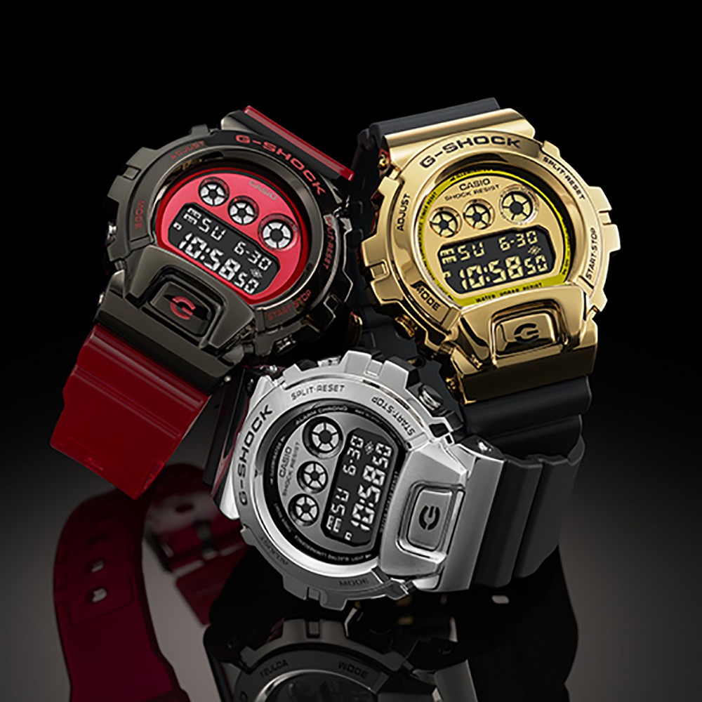 CASIO 卡西歐  G-SHOCK DW-6900 25周年金屬手錶 GM-6900G-9, , large