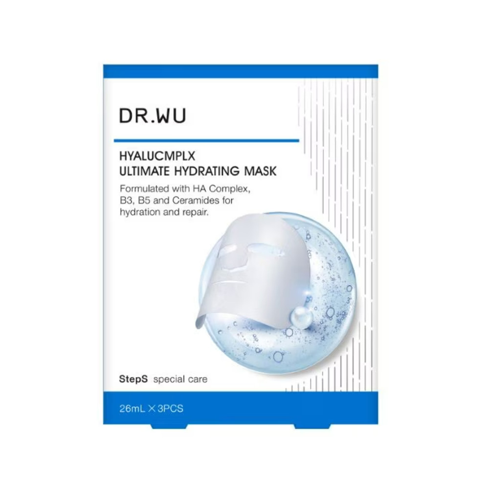(免運)【DR.WU 達爾膚】玻尿酸保濕微導面膜26ml 3片入/盒 公司貨, , large
