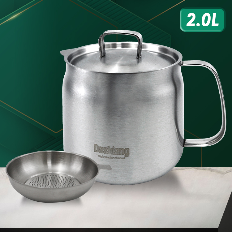 304不鏽鋼濾油壺-附油炸籃-2.0L-1支, , large