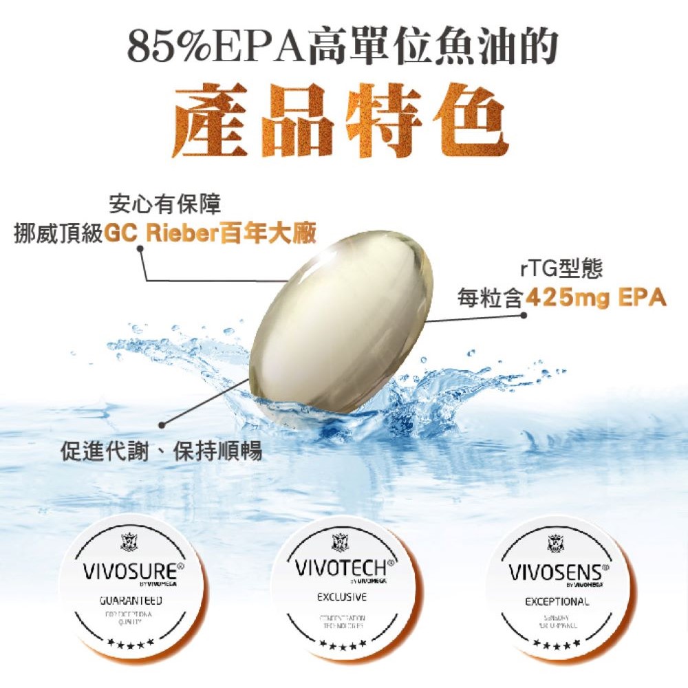 [台灣康田] 魚油85%EPA (60粒/盒), , large