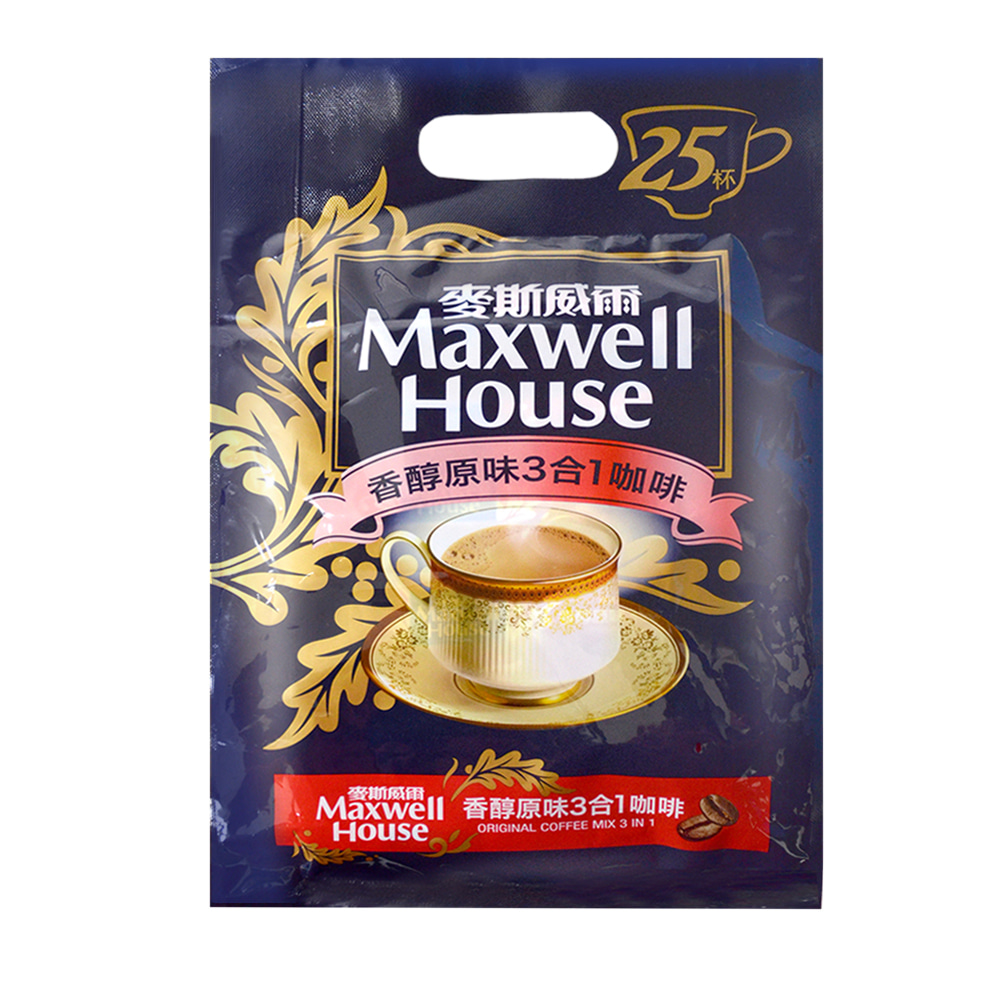 麥斯威爾原味咖啡三合一14g*25, , large