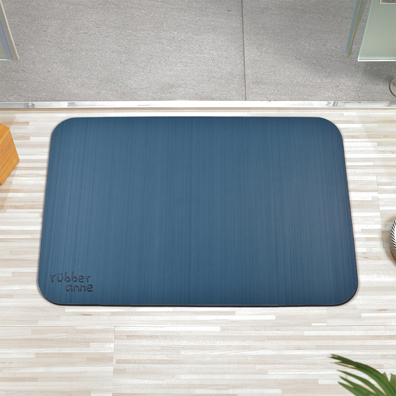 【Monster】 Soft Diatomaceous Earth Absorbent Mat &ndash; Silk Texture (60x40cm) &ndash; Ocean Blue, , large