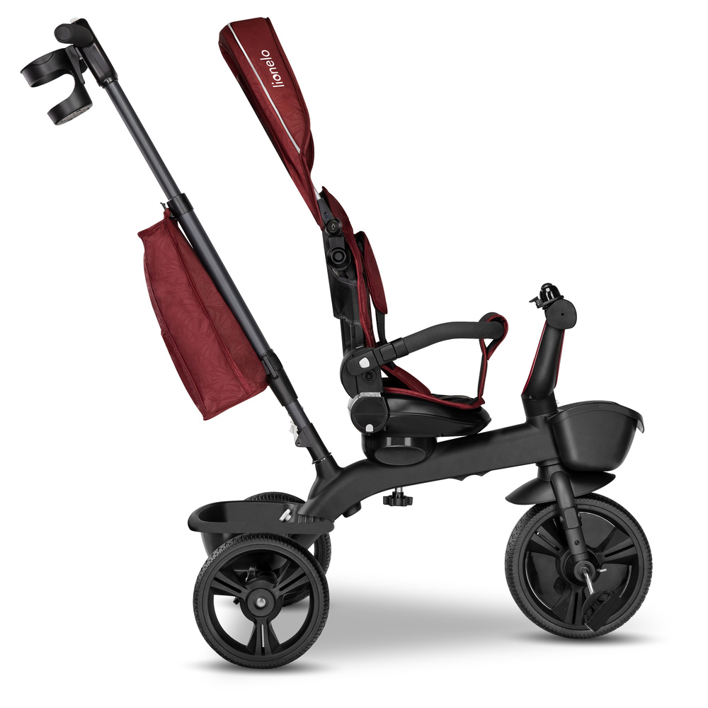 【Lionelo】豪華手推幼兒童三輪車 Kori (勃根地酒紅), , large