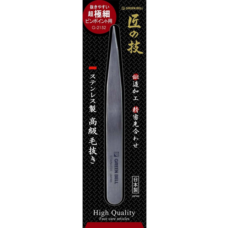 【日本綠鐘Greenbell】匠之技鍛造不銹鋼尖口毛拔(G-2152), , large
