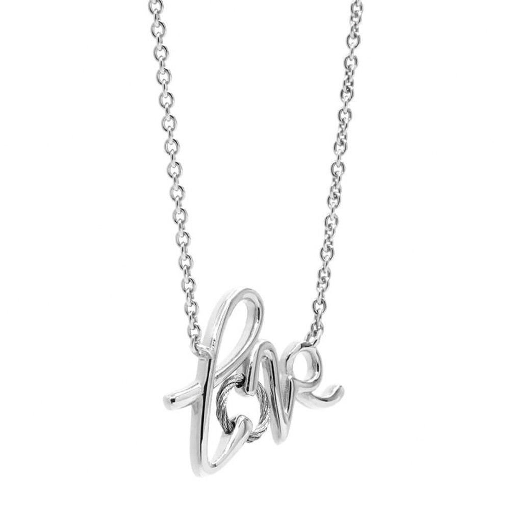 CHARRIOL 夏利豪 Silver necklace with Rh platiing 鋼索項鍊, , large