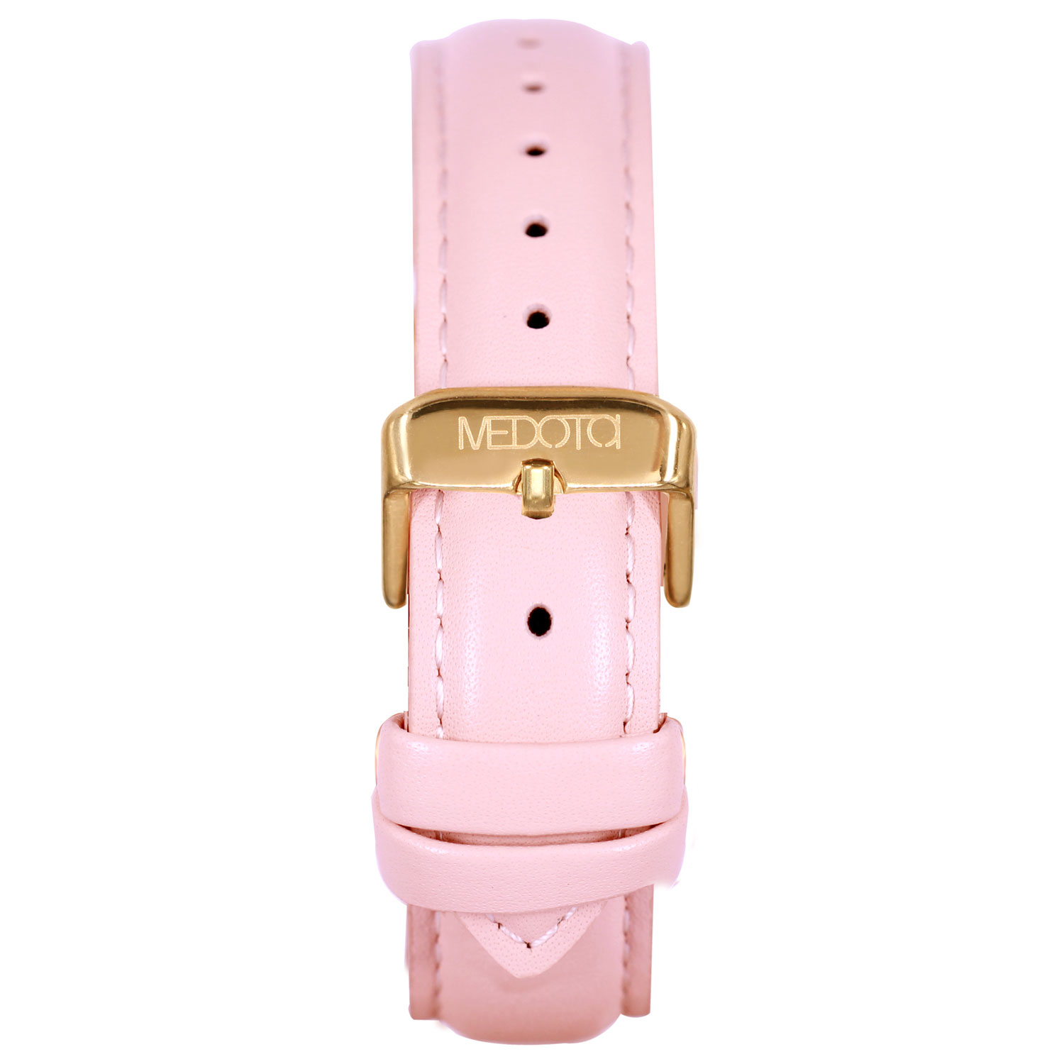 [MEDOTA] Love collection minimalist cat pink leather strap ladies watch-Gold / LO-10501, , large