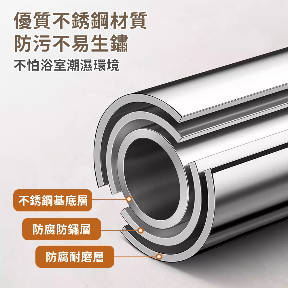 【APEX】304不鏽鋼免打孔伸縮桿 加粗150-220cm, , large