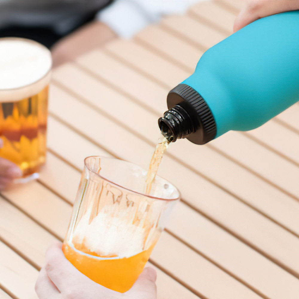【日本孔雀Peacock】氣泡水 汽水 碳酸飲料 專用 316不鏽鋼保溫杯600ML(抗菌加工), , large