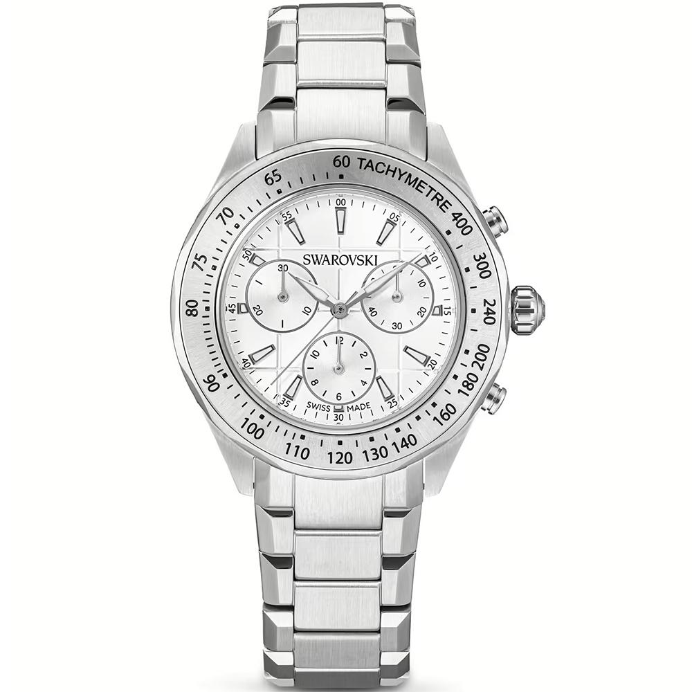 SWAROVSKI 施華洛世奇 Dextera 運動風計時手錶 中性錶 男錶-39mm 生日情人 5744561, , large