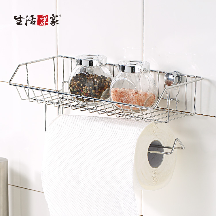 SHCJ 調味瓶紙巾架 台灣製SUS304 瓶罐架 壁面收納 調味料架 廚房紙巾架, , large