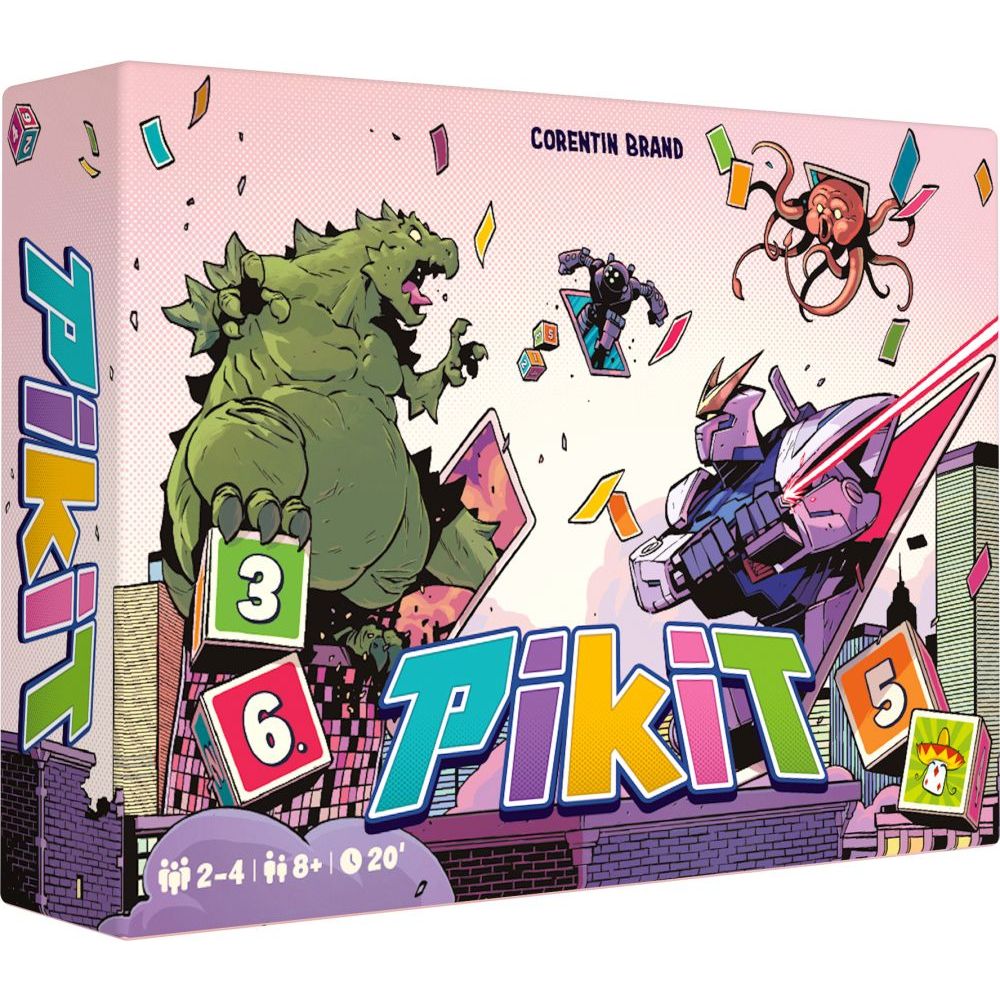 【Asmodee】機獸骰戰 英文版 Pikit EN｜骰子對戰桌遊｜雙人對戰桌遊｜快速策略｜派對聚會｜骰子桌遊, , large