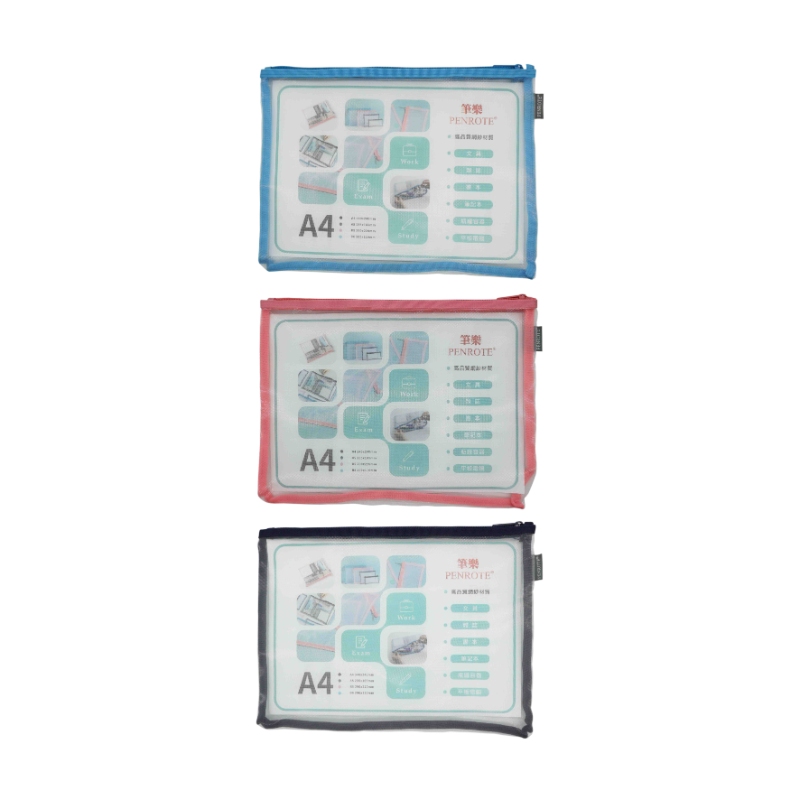 A4 Mesh Storage Bag &ndash; Navy, , large