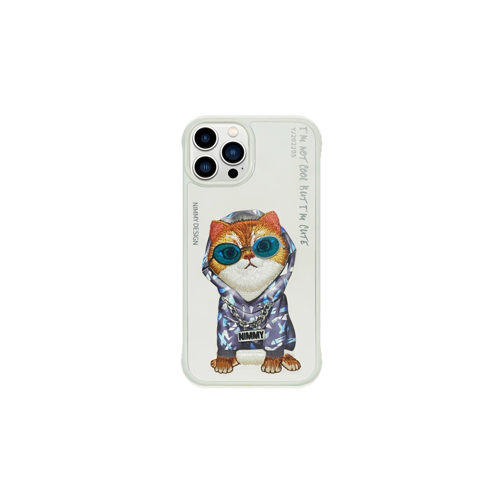 【山水之寶】iphone 14 plus/14 pro max 手機殼 防摔殼 NIMMY 眼鏡酷萌系列 刺繡手機殼, , large