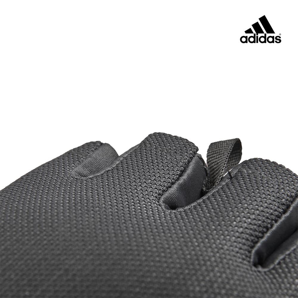 adidas 愛迪達 可調式透氣短指訓練手套 (白/粉/藍), , large