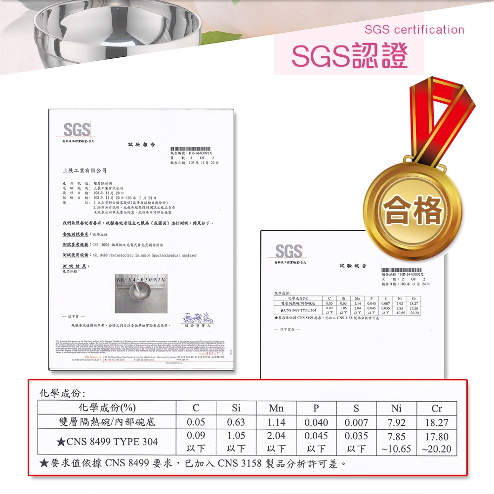 PERFECT 理想牌 晶品304不鏽鋼雙層碗隔熱碗 12cm6入無蓋-Leidea樂德兒, , large