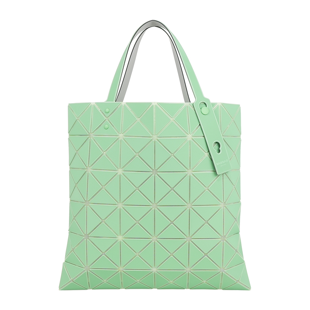 ISSEY MIYAKE BAO BAO LUCENT 6x6 霧面雙色托特包(淺綠色/綠色), , large