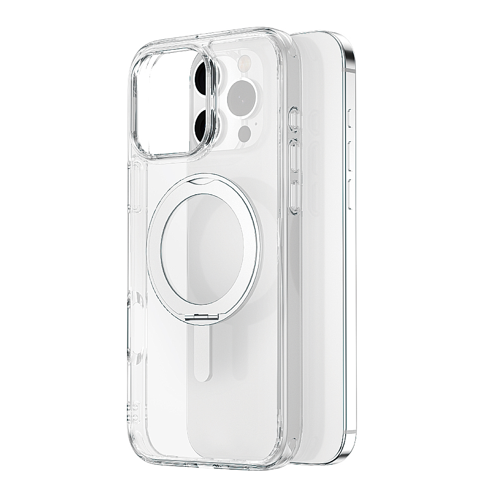 【WiWU】晶透支架磁吸手機殼iPhone16系列/四型號, , large