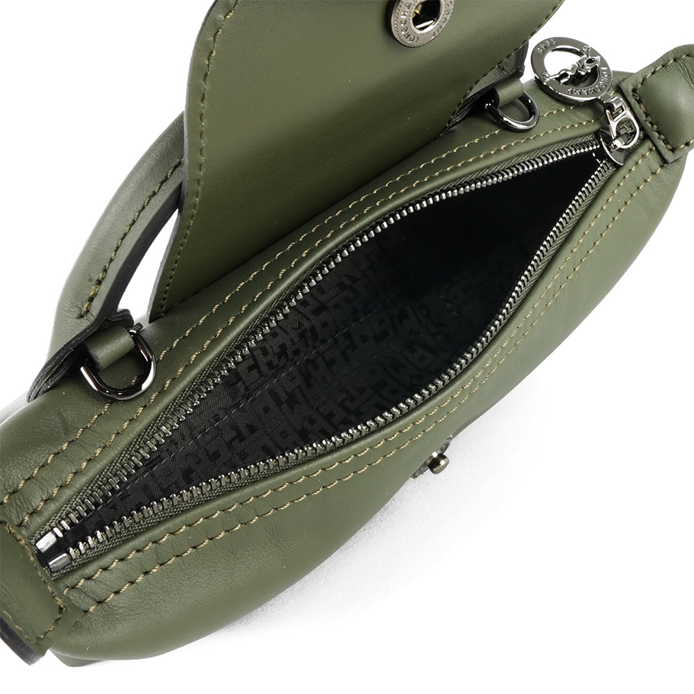 LONGCHAMP Le Pliage Xtra XS 小牛皮迷你二用包(冷杉綠色), , large