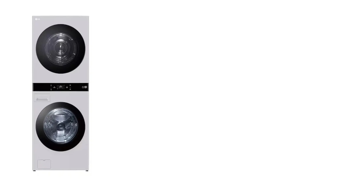 【LG 樂金】22公斤+20公斤 WashTower AI 智控洗乾衣機第二代 珍珠灰 WD-S2220CG, , large