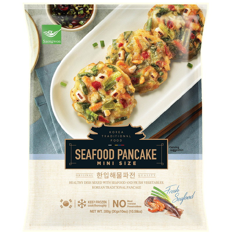 Mini seafood pancake, , large