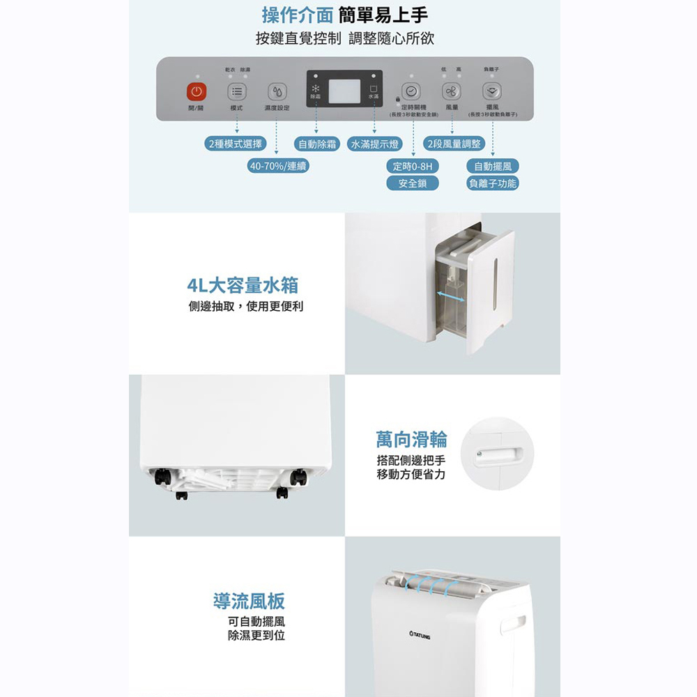TATUNG 大同 12L 適用12~14坪 一級能效 除濕機 TDH-240MB, , large