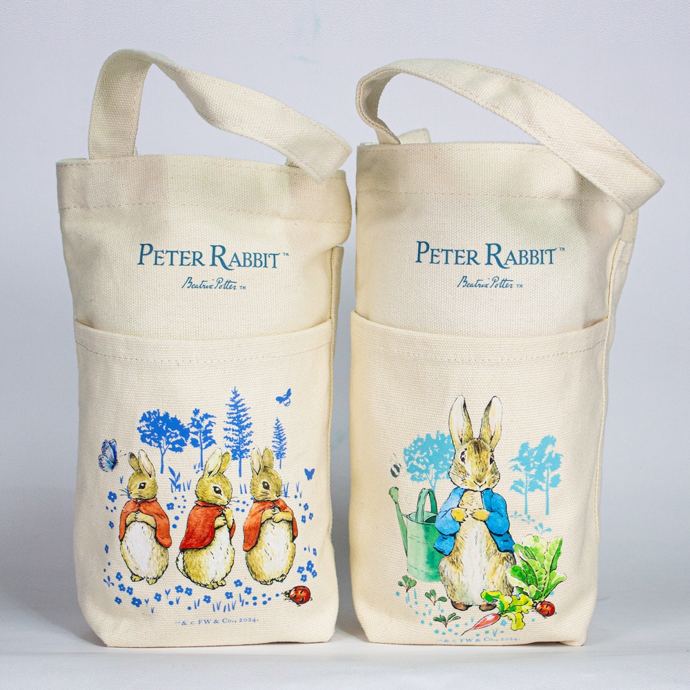 【世豐】PETER RABBIT 比得兔環保飲料提袋-(兔妹趣味森林), , large