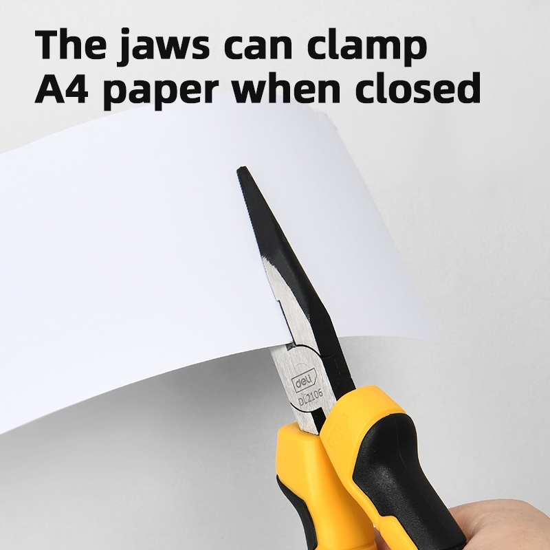 【deli tools】6" Long Nose Pliers PRO Series, , large