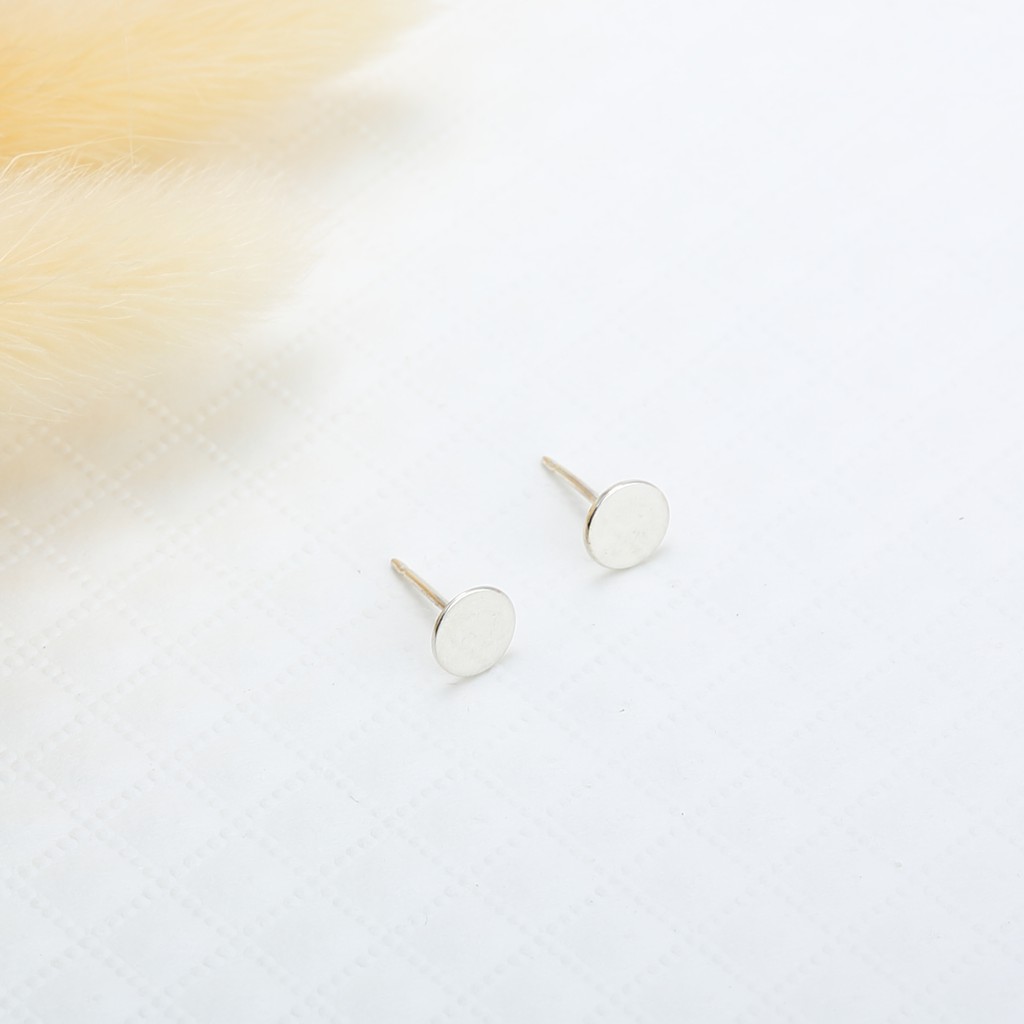 【Angel & Me】Dot Circle Round s925 sterling silver earrings Birthday gift, , large
