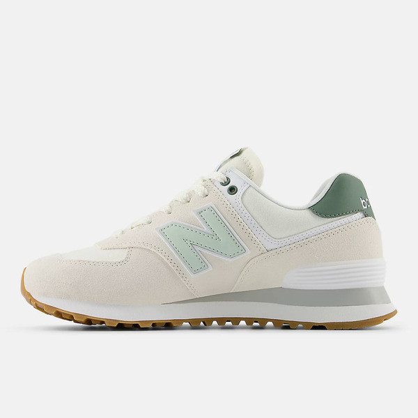 Kixpress-New Balance 574 女 運動休閒鞋 復古鞋 麂皮 舒適 緩震 果凍綠 [WL574CGR], , large