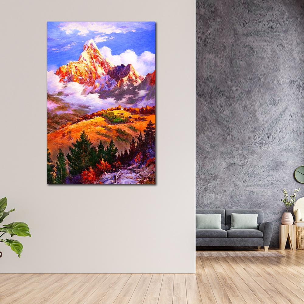 【御畫房】神山 國家一級畫師手繪油畫60&times;90cm(VF-23), , large