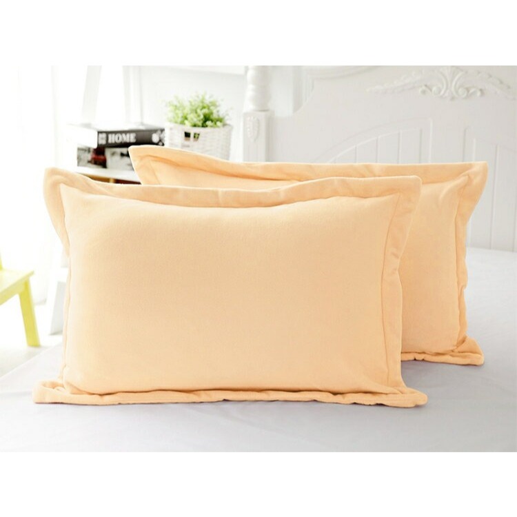 [CINN Far‑Infrared] Nano FIR Brushed Pillowcases &ndash; Coral Pink (2‑Pack), , large