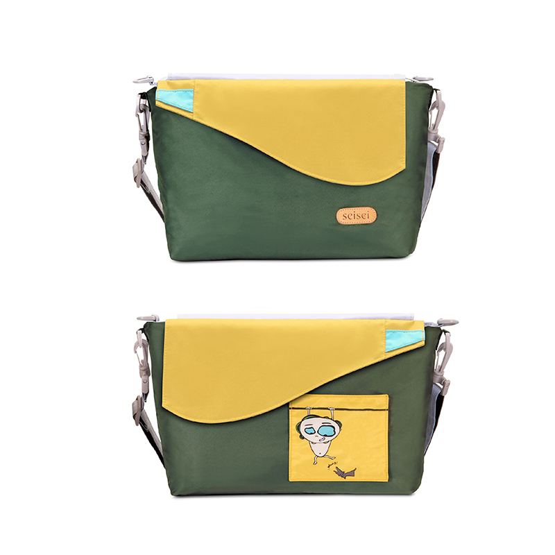 Eco-friendly Crossbody bag & tote bag Two-in-one, Reversible yoyo bag (Shamrock), , large