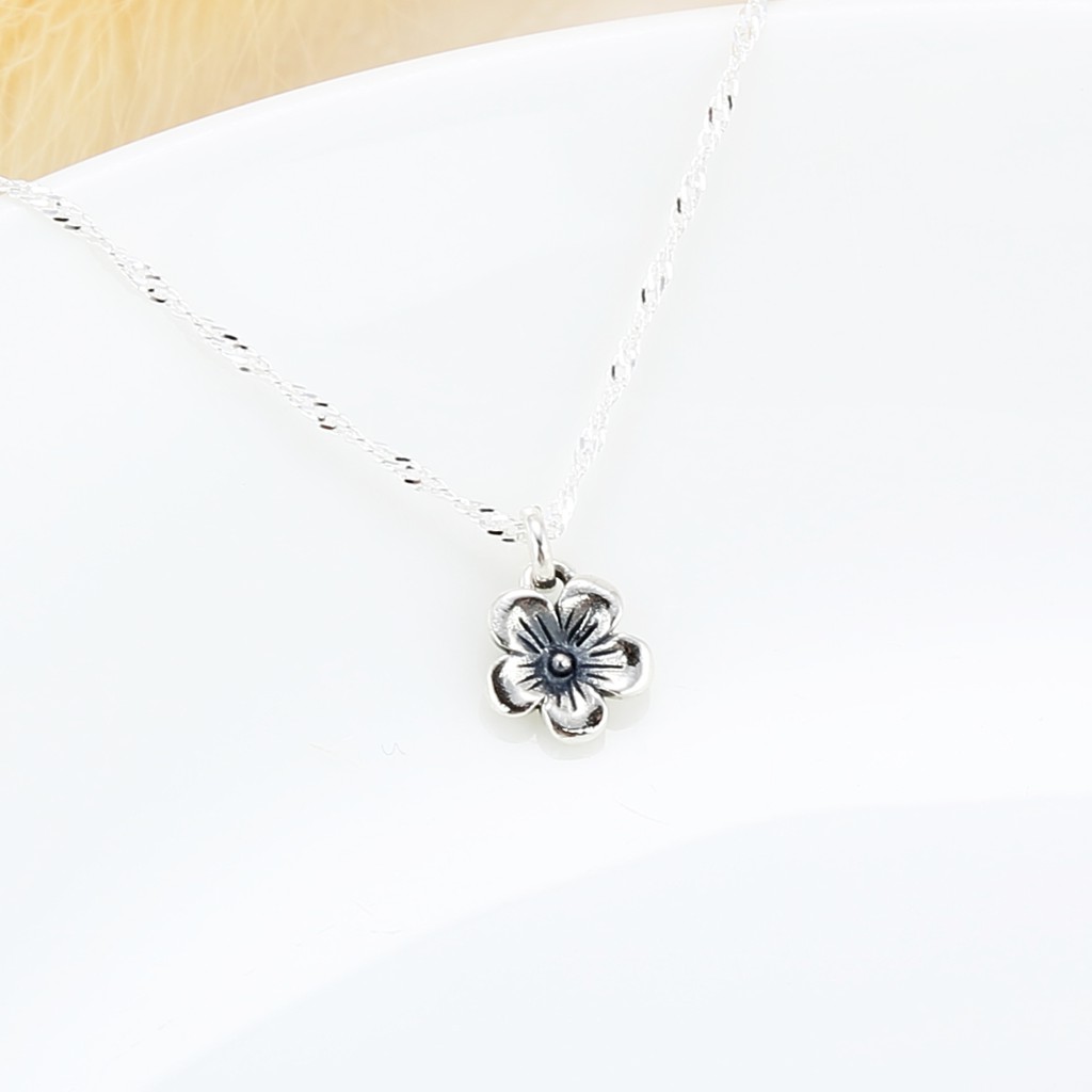【Angel & Me】Plum flower s925 sterling silver necklace Valentine's Day gift, , large