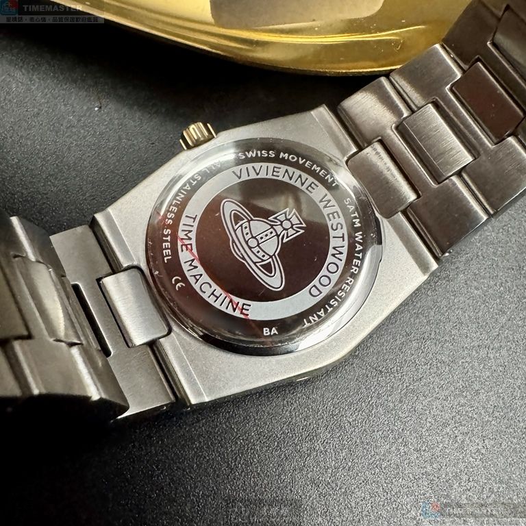 [星晴錶業]Vivienne Westwood手錶,28mm, 32mm,VW30311白金色錶面銀錶殼金銀相間精鋼錶帶款, , large