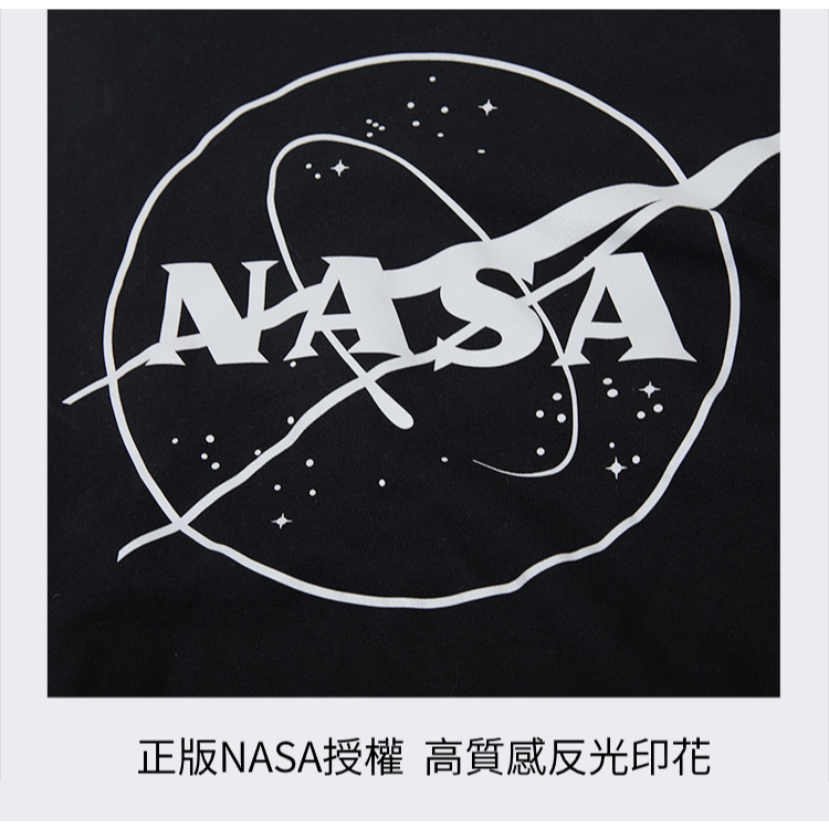 TECTOPxNASA 圓領長袖大學T恤AHB612721(原版授權 經典設計 百搭好穿), , large