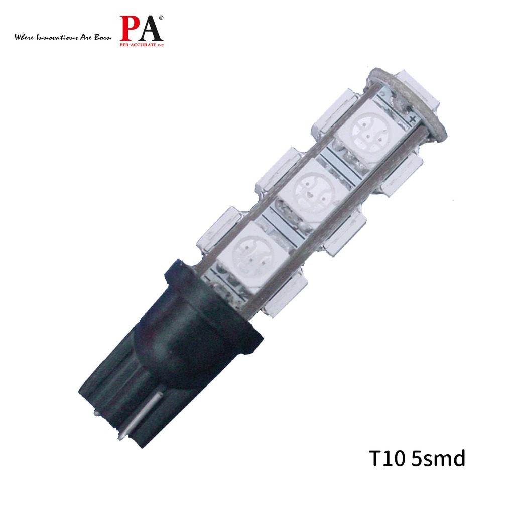 【PA LED】T10 黃光 13晶 小燈 方向燈 儀表燈 定位燈 室內燈 牌照燈 39晶體 SMD LED 耐熱底座, , large