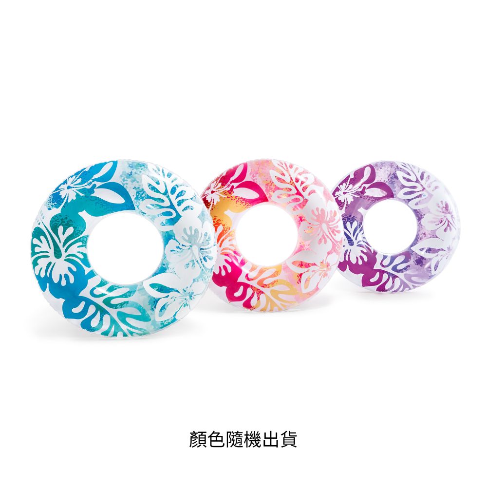 INTEX 透明花紋泳圈(9+), , large