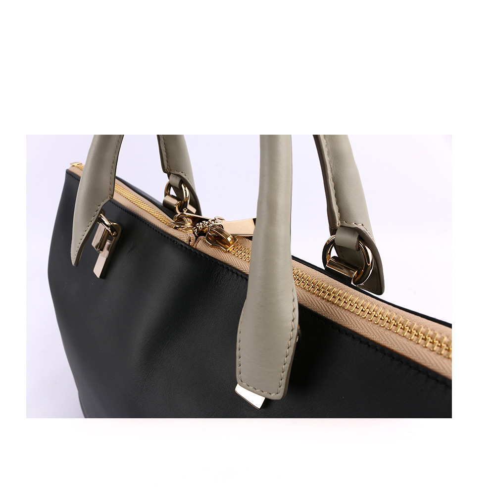 CHLOE' 提把 Baylee Small two-tone tote/黑/灰, , large