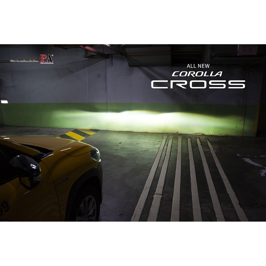 爆亮款【PA LED】50W Corolla CROSS Altis 12代 9012 HIR2 LED 大燈 升級版, , large