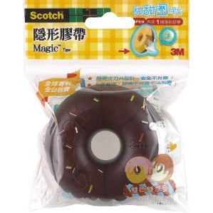 3M  810DD雙色甜甜圈膠台(多色)巧克力+咖啡, , large