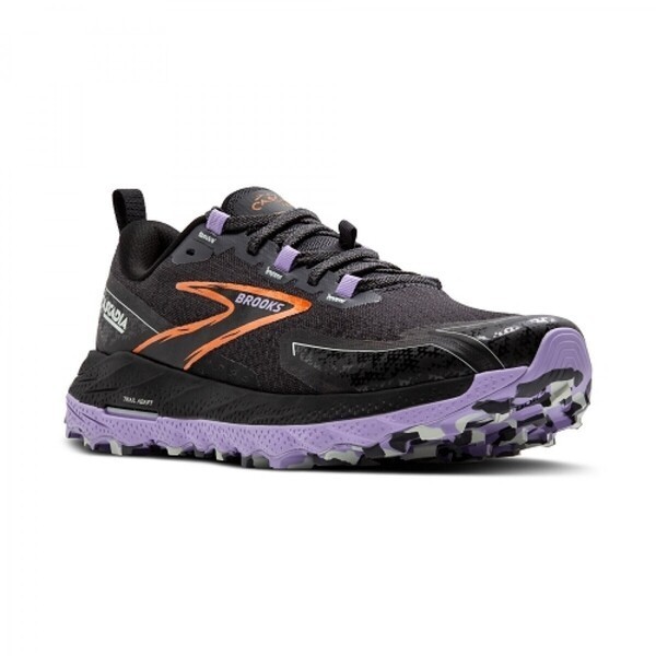 Brooks Cascadia 18 女 慢跑鞋 運動 路跑 避震緩衝象限 穩定 寬楦 黑紫 [1204161D048], , large
