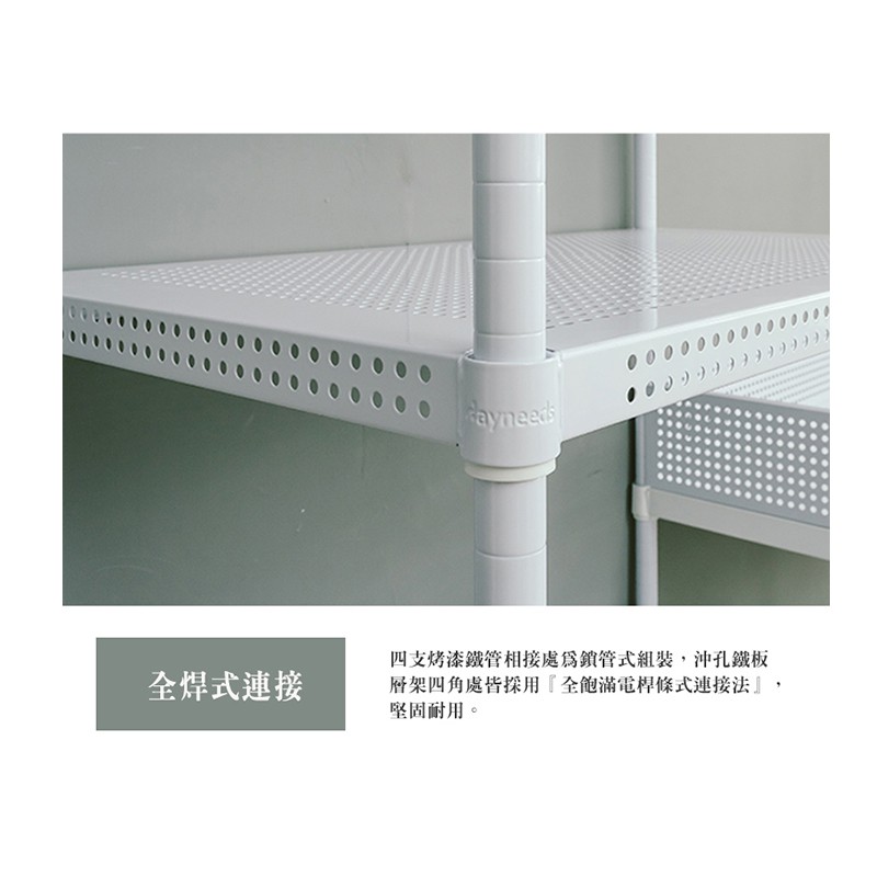 【Y HOUSE】75x45x90cm perforated plate three-layer rack perforated plate rack iron rack - black paint, , large