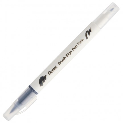 【 Pentel 飛龍 】雙頭柔繪筆 10支/盒 SESW30C   -  多款可選, , large