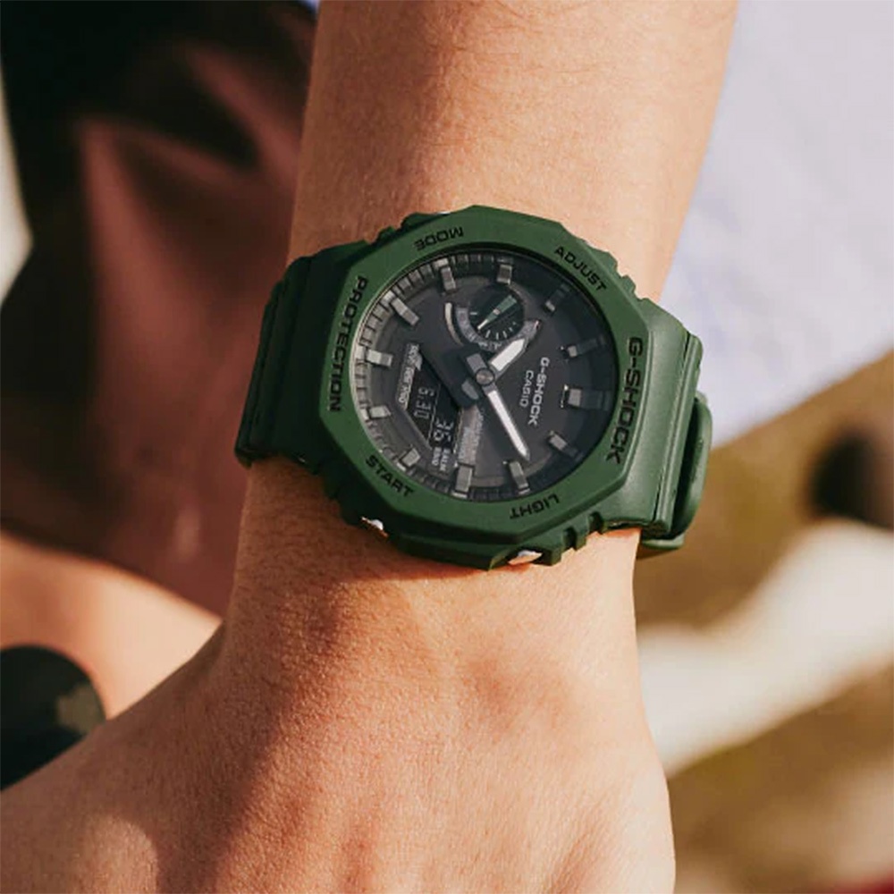 CASIO 卡西歐 G-SHOCK 藍牙 八角 太陽能 電子錶 GA-B2100-3A, , large